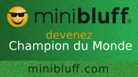 Geneviève joue au Minibluff